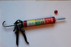 Pompe et cartouche bi-composant Fischer  FISV0300T suffisent pour fixer sans percer avec le système Snitfixe 