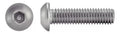 Vis inox A2 ISO 7380 tête bombée 6 pans creux M4x10 pour inserts Snitfix – Boîte 200