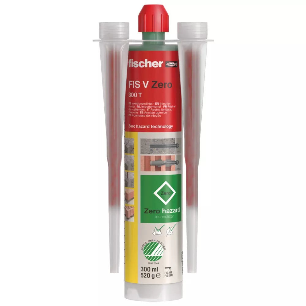 Cartouche résine Fischer FIS Vzero 300T sans peroxyde pour fixation chimique béton – Snitfix