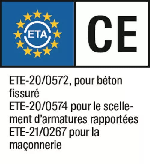 Cartouche résine Fischer FIS Vzero 300T sans peroxyde pour fixation chimique béton – Snitfix